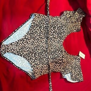 Leopard print swimsuit